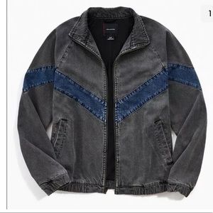 NWT BDG urban outfitters Meadowland Denim Track Jacket size Small